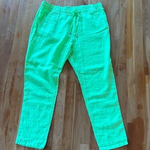Lilly Pulitzer Neon Green Straight Leg Pants